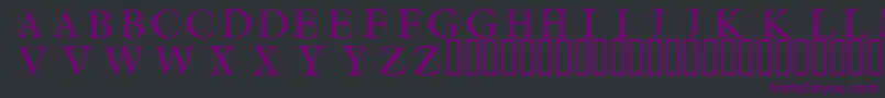 Fonte Circleinitialsfree – fontes roxas em um fundo preto