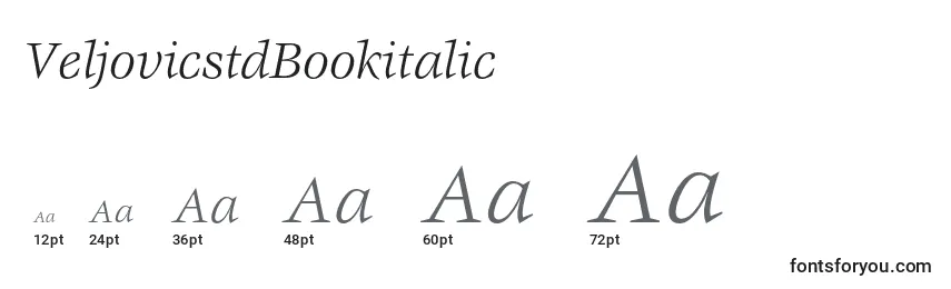 VeljovicstdBookitalic Font Sizes