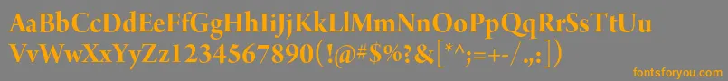 ArnoproBold36pt Font – Orange Fonts on Gray Background