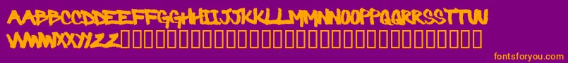 Más sobre la fuente Barbaric fuente Barbaric – Fuentes Naranjas Sobre Fondo Morado