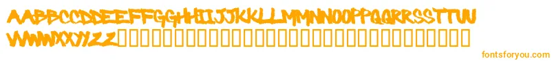 Шрифт Barbaric – оранжевые шрифты