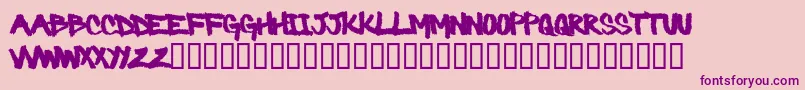 Подробнее о шрифте Barbaric Шрифт Barbaric – фиолетовые шрифты на розовом фоне
