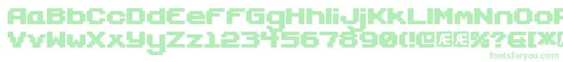 Czcionka Gaposiss – zielone czcionki
