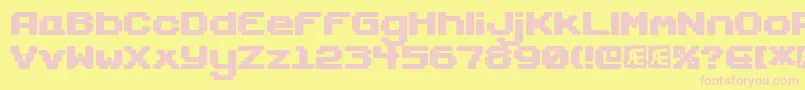 Gaposiss Font – Pink Fonts on Yellow Background