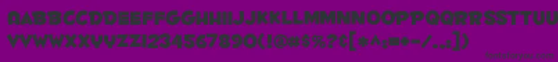 Fontdinerdotcom ffy Font – Black Fonts on Purple Background