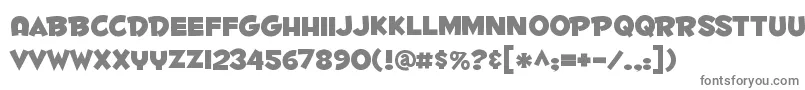 Fontdinerdotcom ffy-Schriftart – Graue Schriften auf weißem Hintergrund