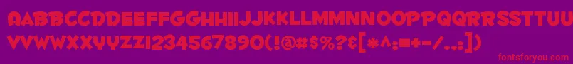 fuente Fontdinerdotcom ffy – Fuentes Rojas Sobre Fondo Morado