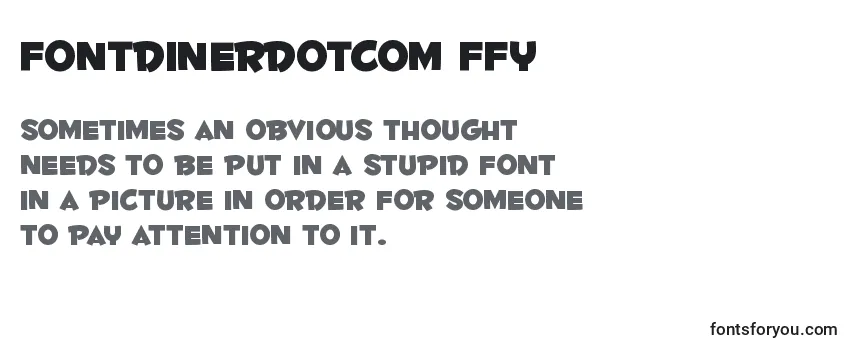 Обзор шрифта Fontdinerdotcom ffy