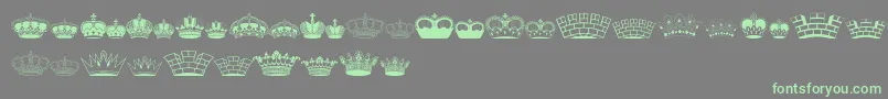 Подробнее о шрифте Intellectacrowns Шрифт Intellectacrowns – зелёные шрифты на сером фоне