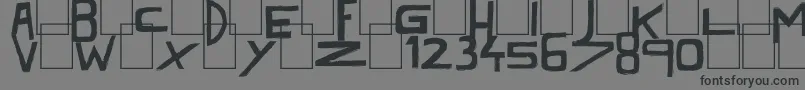 DarkTimesBlack Font – Black Fonts on Gray Background