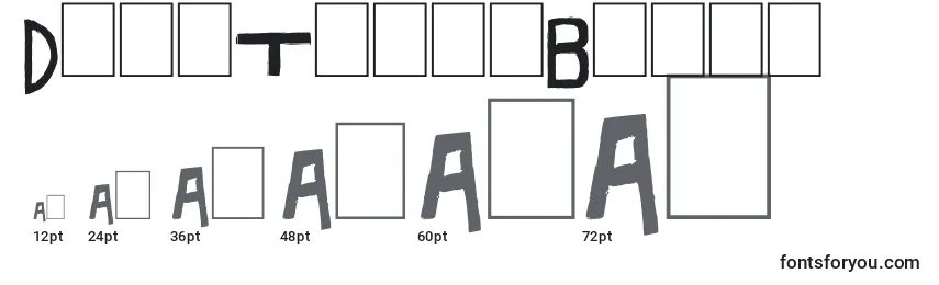 DarkTimesBlack Font Sizes
