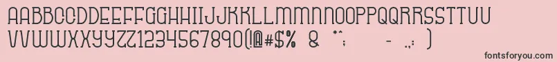 Sabitype Font – Black Fonts on Pink Background