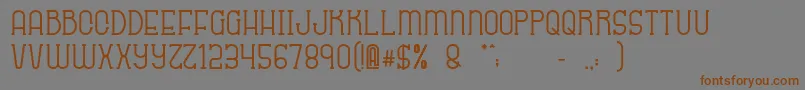 Sabitype Font – Brown Fonts on Gray Background