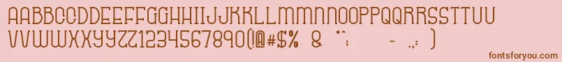 Sabitype Font – Brown Fonts on Pink Background