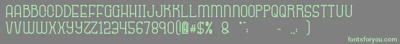 Sabitype-fontti – vihreät fontit harmaalla taustalla