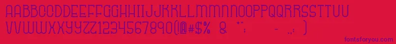 Sabitype Font – Purple Fonts on Red Background