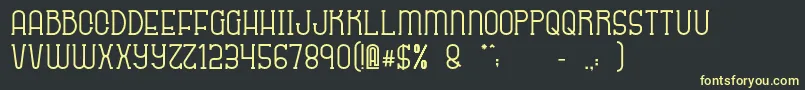 Sabitype Font – Yellow Fonts on Black Background