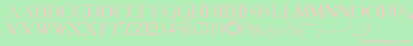 Quakecyr Font – Pink Fonts on Green Background