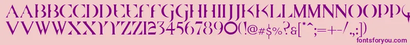 Quakecyr Font – Purple Fonts on Pink Background