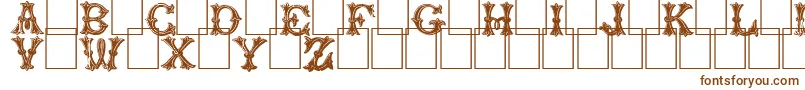 Trefoilcapitals Font – Brown Fonts on White Background