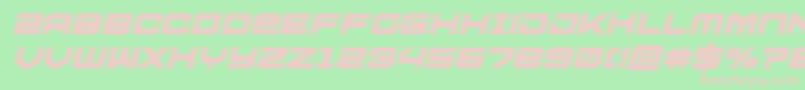 Ussdallasacadital Font – Pink Fonts on Green Background
