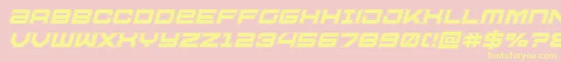 Ussdallasacadital Font – Yellow Fonts on Pink Background