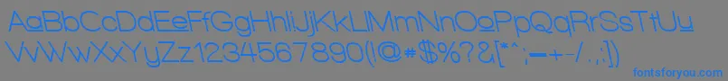WalkwayUpperBoldRevoblique Font – Blue Fonts on Gray Background