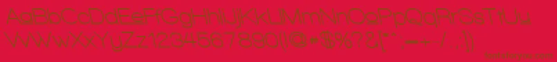 WalkwayUpperBoldRevoblique Font – Brown Fonts on Red Background
