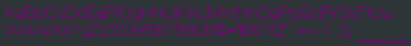 WalkwayUpperBoldRevoblique Font – Purple Fonts on Black Background