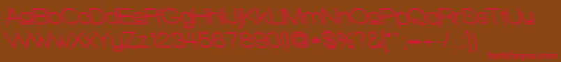 WalkwayUpperBoldRevoblique Font – Red Fonts on Brown Background