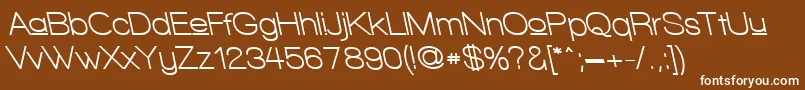 WalkwayUpperBoldRevoblique Font – White Fonts on Brown Background