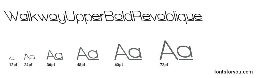 WalkwayUpperBoldRevoblique Font Sizes