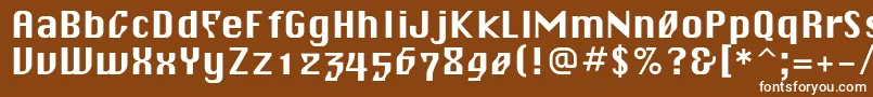 Blagovestsevenc Font – White Fonts on Brown Background