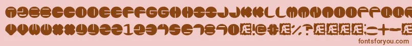 Zurklezs Font – Brown Fonts on Pink Background