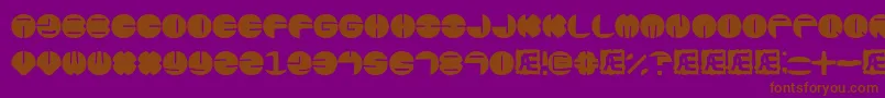 Zurklezs Font – Brown Fonts on Purple Background
