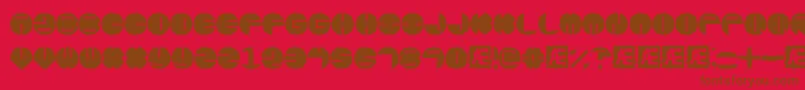 Zurklezs Font – Brown Fonts on Red Background
