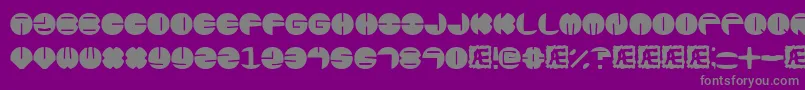 Zurklezs Font – Gray Fonts on Purple Background