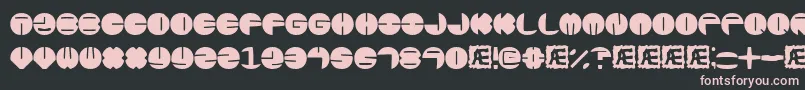 Zurklezs Font – Pink Fonts on Black Background
