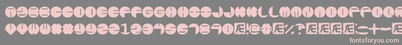 Zurklezs Font – Pink Fonts on Gray Background