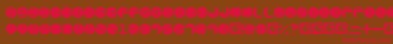 Zurklezs Font – Red Fonts on Brown Background