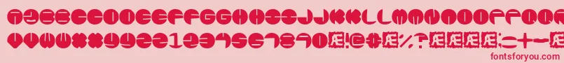 Zurklezs Font – Red Fonts on Pink Background