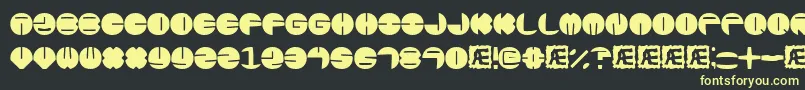 Zurklezs Font – Yellow Fonts on Black Background