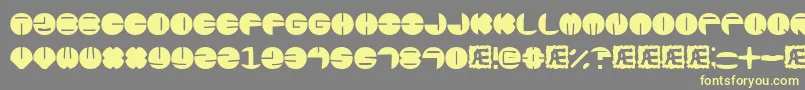 Zurklezs Font – Yellow Fonts on Gray Background