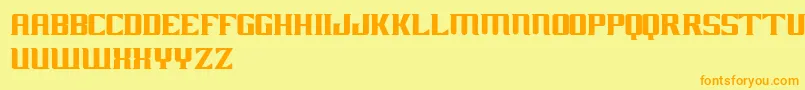GhostRiderMovie Font – Orange Fonts on Yellow Background