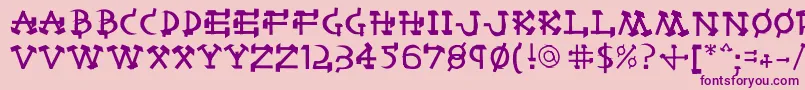 More about Castro Font Castro Font – Purple Fonts on Pink Background