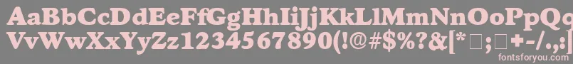 Weitere Informationen zur GrafeDisplaySsi-Schriftart GrafeDisplaySsi-Schriftart – Rosa Schriften auf grauem Hintergrund