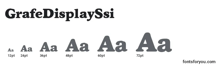 GrafeDisplaySsi Font Sizes