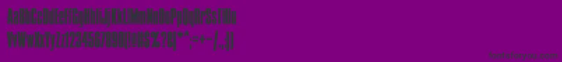 fuente Condens – Fuentes Negras Sobre Fondo Morado