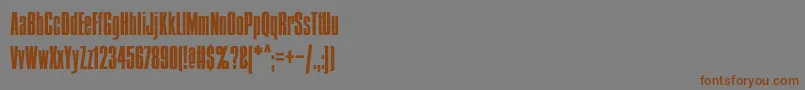 Condens Font – Brown Fonts on Gray Background
