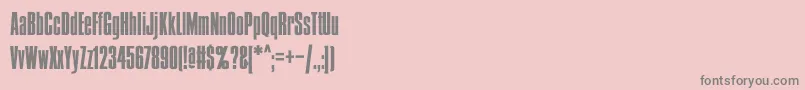 Condens-Schriftart – Graue Schriften auf rosa Hintergrund